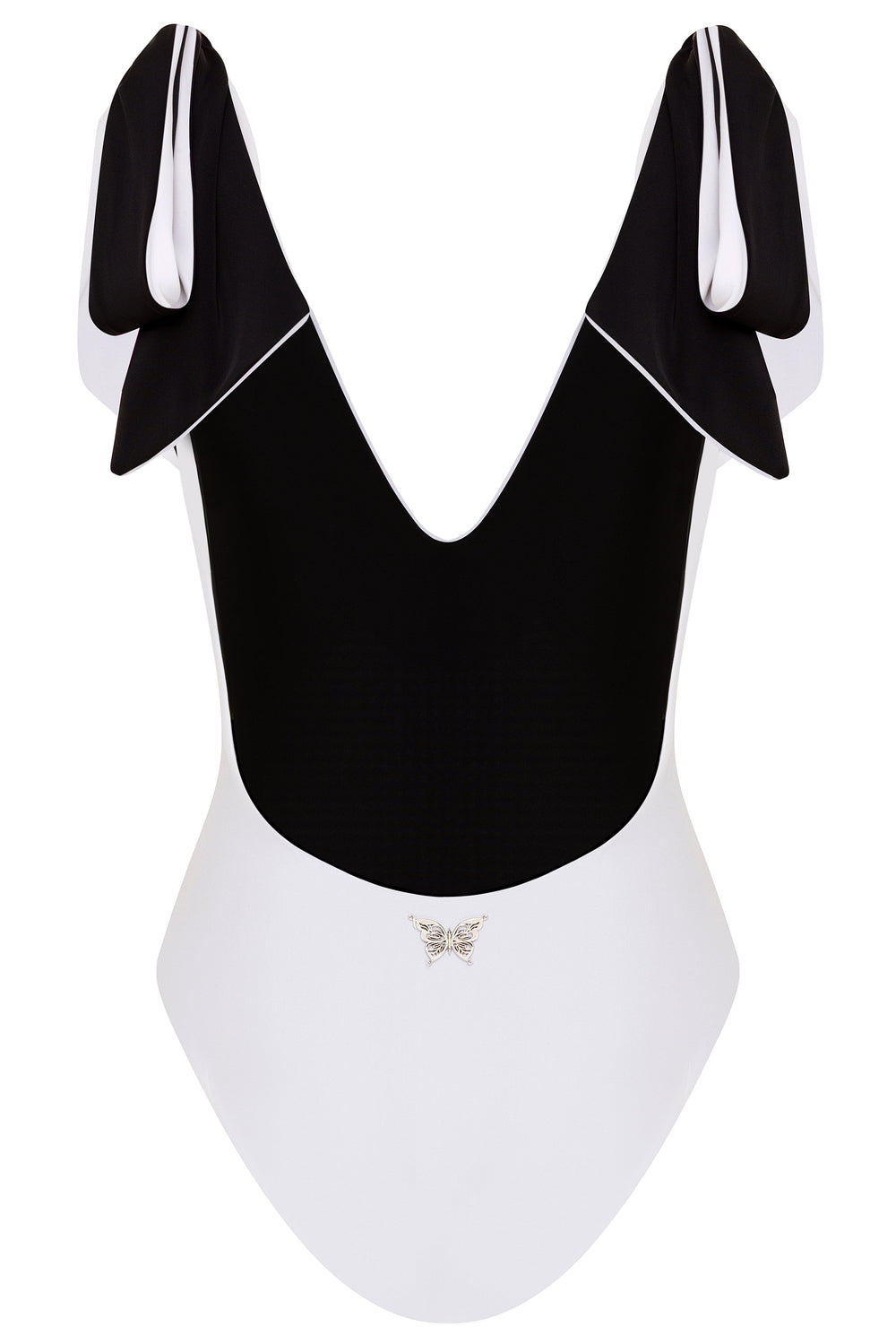 American Lady White/Black Reversible One Piece Swimsuit 2022 Nikoza Swimwear American Lady Reversible One Piece Swimsuit Olga Nikoza Swimwear
