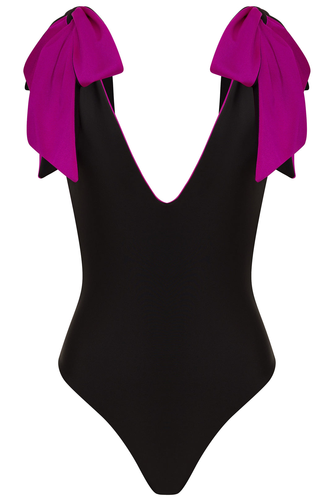 black-pink-reversible / XS American Lady Black/Fuchsia Reversible One Piece Swimsuit 2022 Nikoza Swimwear American Lady Black Fuchsia One Piece Swimsuit Olga Nikoza Swimwear