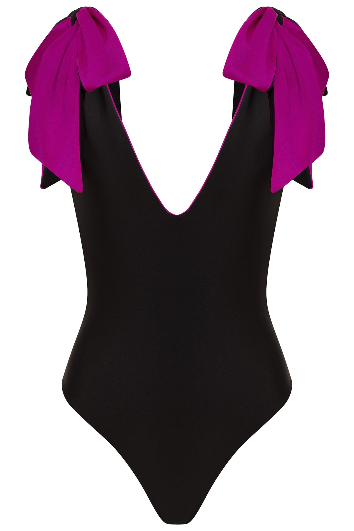 black-pink-reversible / XS American Lady Black/Fuchsia Reversible One Piece Swimsuit 2022 Nikoza Swimwear American Lady Black Fuchsia One Piece Swimsuit Olga Nikoza Swimwear