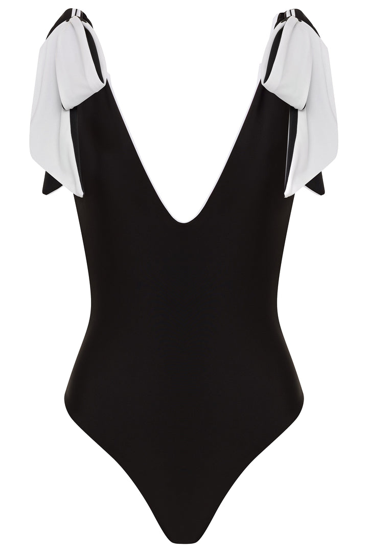 black-white-reversible / XS American Lady Black/White Reversible One Piece Swimsuit 2022 Nikoza Swimwear American Lady Black One Piece Swimsuit Olga Nikoza Swimwear