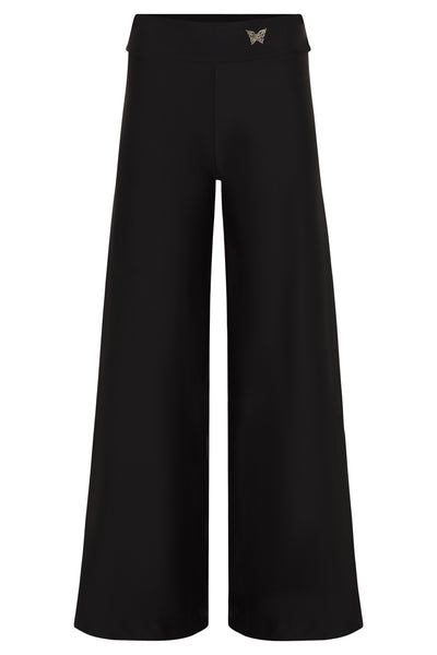 Black / XS Fisher Island White Resort Pants Cover Up 2022 Nikoza Swimwear White Fisher Island Pants Cover Up Olga Nikoza Swimwear