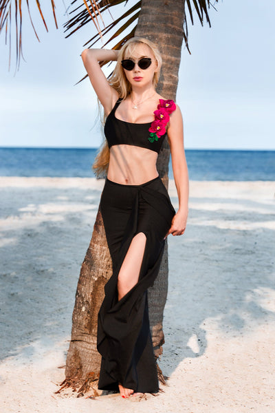 skirt Copy of Arcellia Fucsia Skirt 2023 Nikoza Swimwear Arcellia Fucsia Black Skirt Cover-Up Olga Nikoza Swimwear