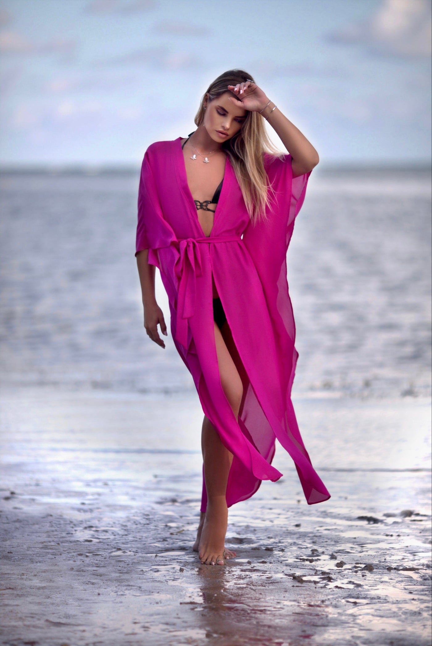 skirt Key Largo cover up 2023 Nikoza Swimwear Arcellia Fucsia Black Skirt Cover-Up Olga Nikoza Swimwear
