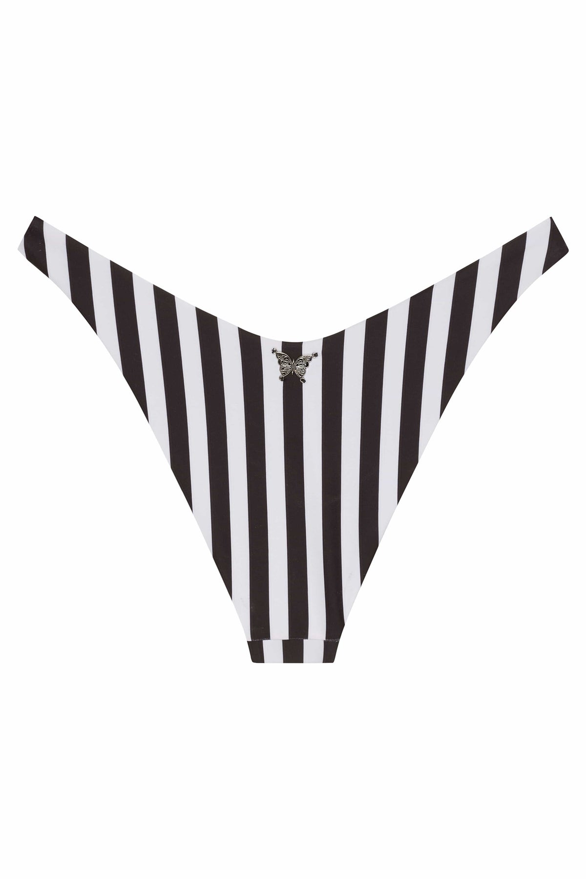 Ludisia Black & White Stripe Bikini Bottom 2022 Nikoza Swimwear Ludisia Black White Stripe Bikini Bottom Olga Nikoza Swimwear