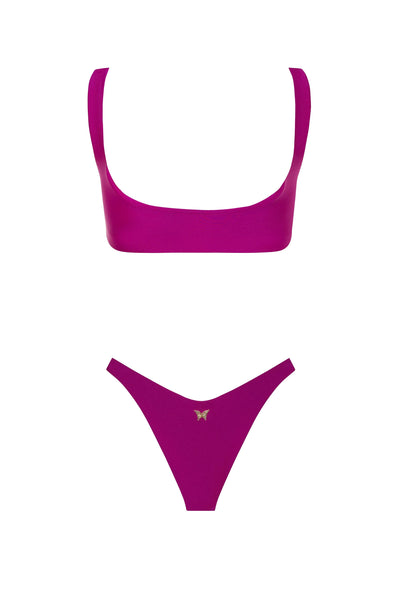Orchids of Biscayne Black & White Stripe Bikini Bottom 2022 Nikoza Swimwear Orchids of Biscayne Stripe Bikini Bottom Olga Nikoza Swimwear