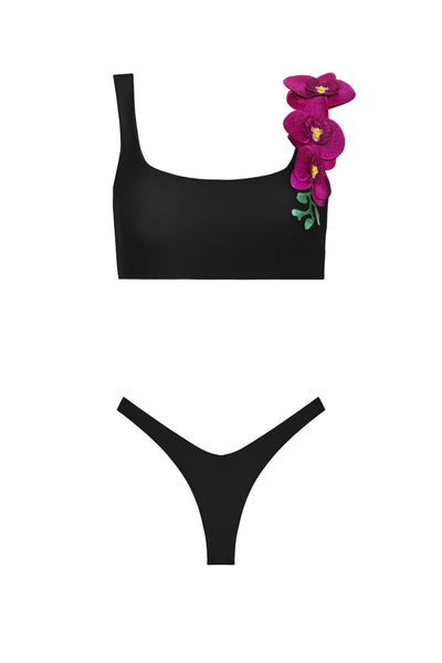 Orchids of Biscayne Fuchsia Bikini Bottom 2022 Nikoza Swimwear Orchids of Biscayne Fuchsia Bikini Bottom Olga Nikoza Swimwear