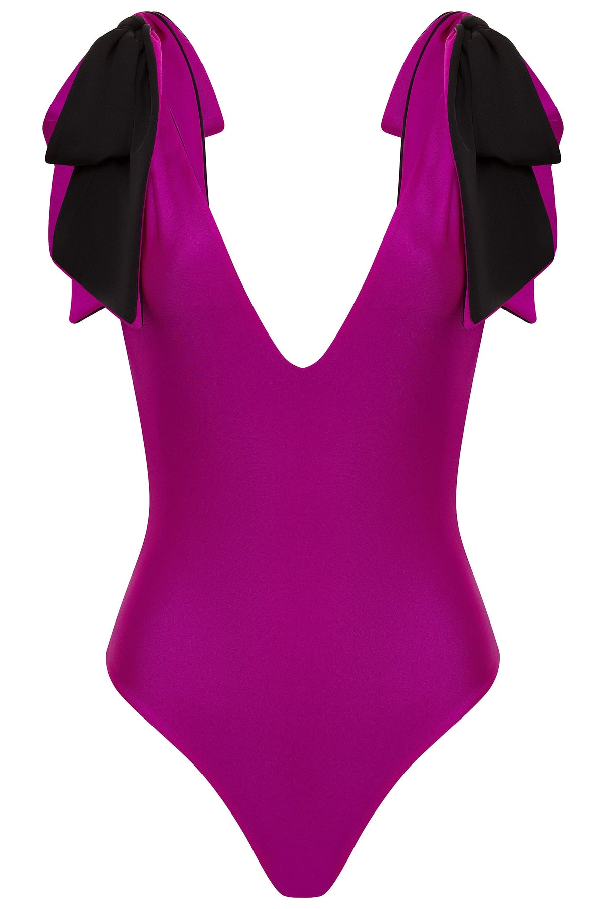 pink-black-reversible / XS American Lady Black/Fuchsia Reversible One Piece Swimsuit 2022 Nikoza Swimwear American Lady Black Fuchsia One Piece Swimsuit Olga Nikoza Swimwear