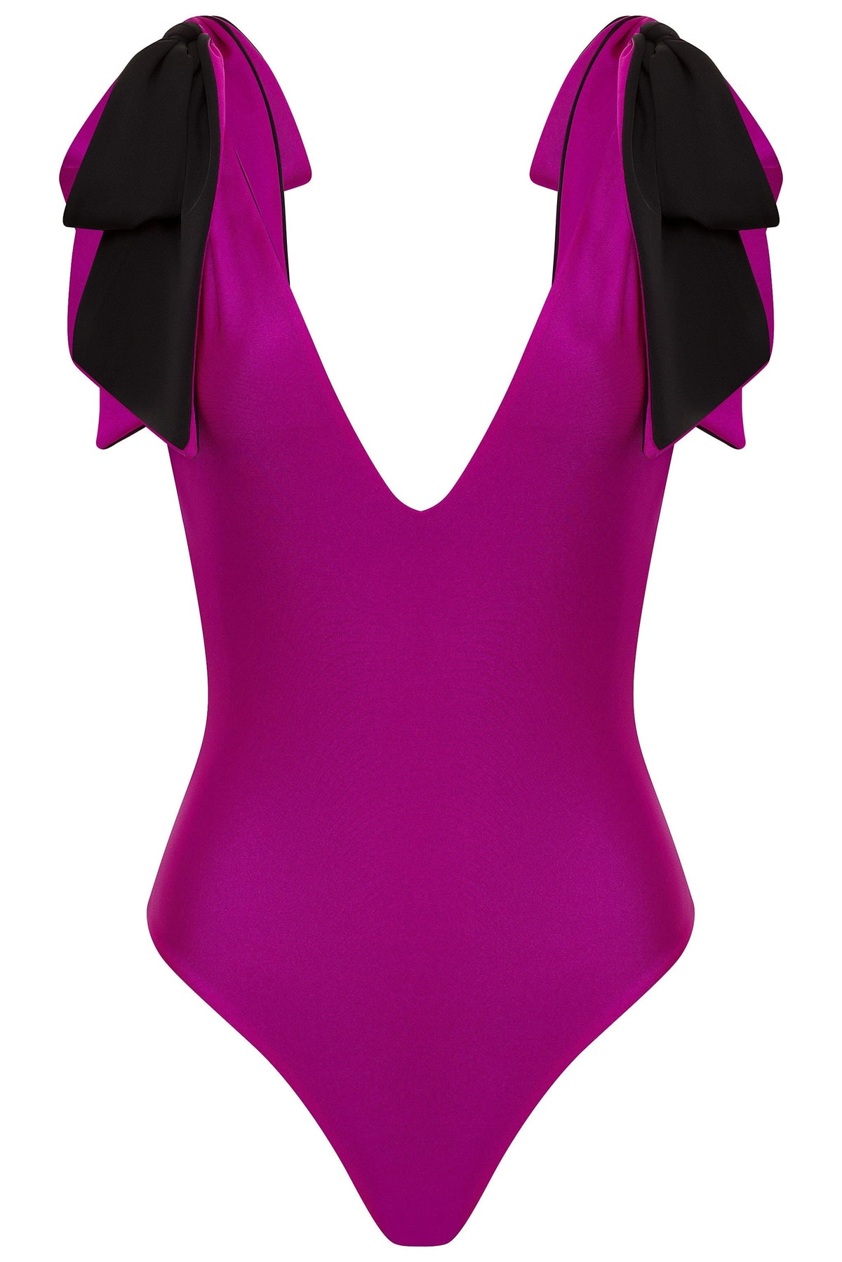 pink-black-reversible / XS American Lady Fuchsia/Black Reversible One Piece Swimsuit 2022 Nikoza Swimwear American Lady Fuchsia Black One Piece Swimsuit Olga Nikoza Swimwear