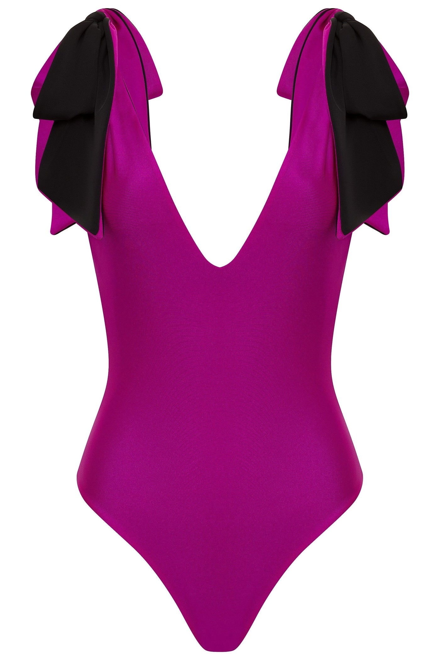 pink-black-reversible / XS American Lady Fuchsia/Black Reversible One Piece Swimsuit 2022 Nikoza Swimwear American Lady Fuchsia Black One Piece Swimsuit Olga Nikoza Swimwear