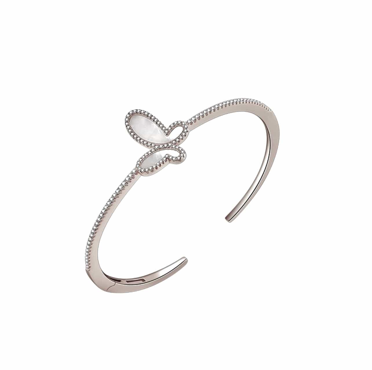 Silver .925 Silver Mother Of Pearl Butterfly Women's Bangle Bracelet Jewelry 2022 Silver Mother Of Pearl Butterfly Women's Bangle Jewelry Olga Nikoza Swimwear