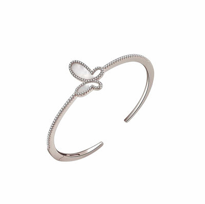 Silver .925 Silver Mother Of Pearl Butterfly Women's Bangle Bracelet Jewelry 2022 Silver Mother Of Pearl Butterfly Women's Bangle Jewelry Olga Nikoza Swimwear