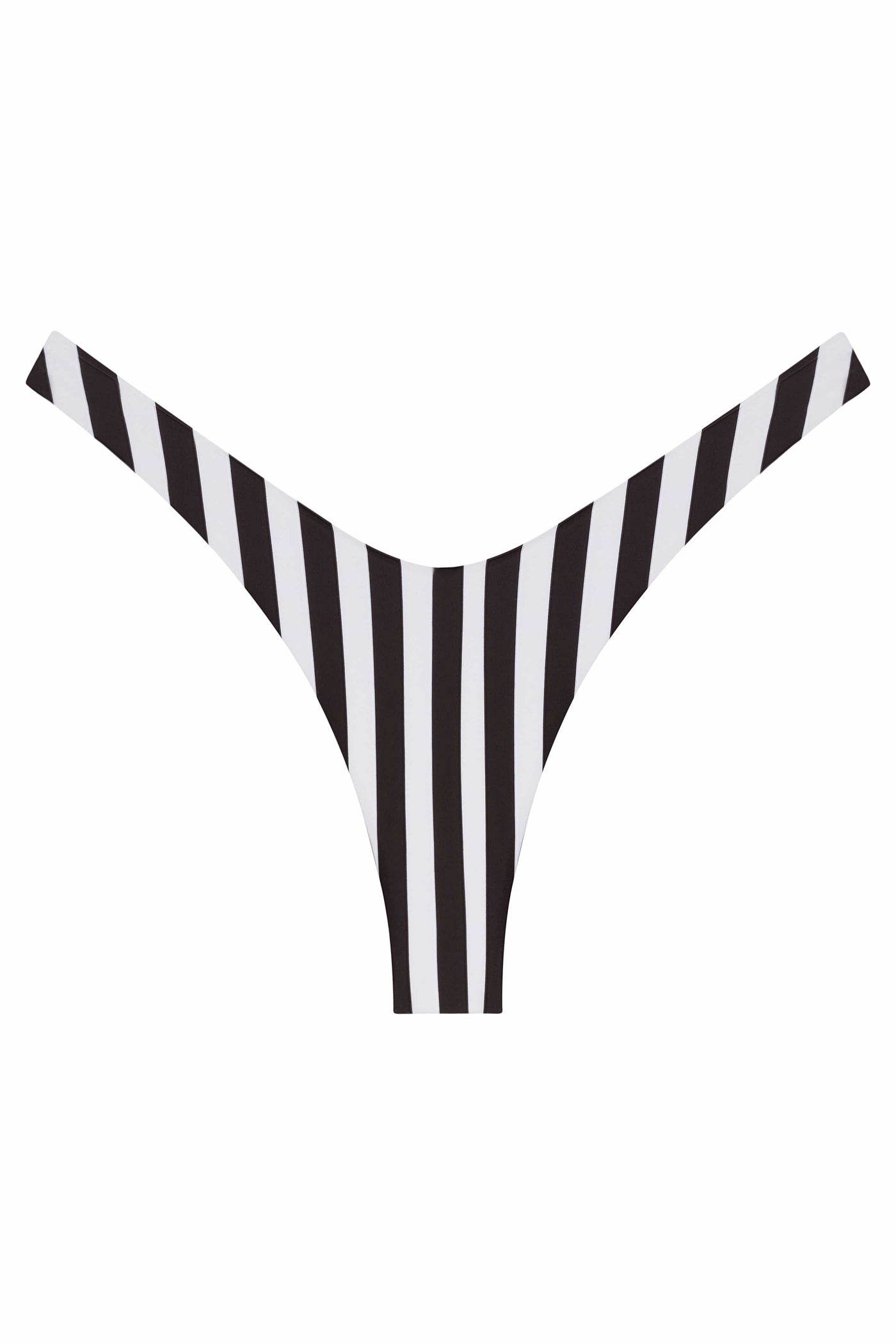 Stripe / XS Ludisia Black & White Stripe Bikini Bottom 2022 Nikoza Swimwear Ludisia Black White Stripe Bikini Bottom Olga Nikoza Swimwear