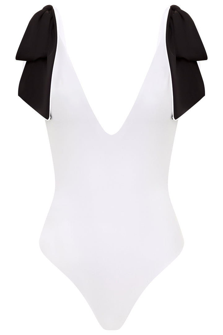 white-black-reversible / XS American Lady White/Black Reversible One Piece Swimsuit 2022 Nikoza Swimwear American Lady Reversible One Piece Swimsuit Olga Nikoza Swimwear