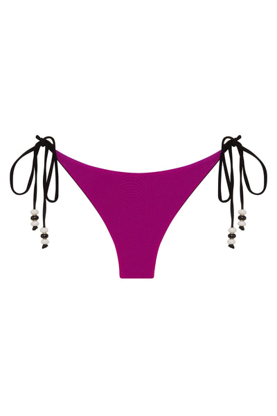 bikini XS / pink-black-reversible Copy of Cattleya Bottom 2023 Cattleya Fuchsia/Black Reversible Tie Side Bikini Bottom Olga Nikoza Swimwear